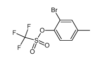 2-bromo-4-methylphenyl trifluoromethanesulfonate Structure