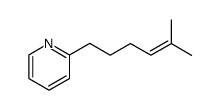 2-methyl-6-(2-pyridyl)-2-pentene结构式