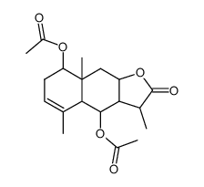 1,6-Diacetoxy-endesmen-(3)-olid-(8,12) Structure