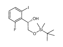 (S)-2-[(tert-butyldimethylsilyl)oxy]-1-(2-fluoro-6-iodophenyl)ethanol Structure
