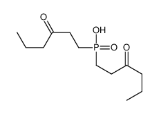 bis(3-oxohexyl)phosphinic acid Structure