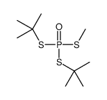 2-[tert-butylsulfanyl(methylsulfanyl)phosphoryl]sulfanyl-2-methylpropane结构式
