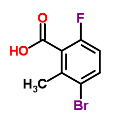 3-Bromo-6-fluoro-2-methylbenzoic acid picture