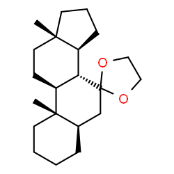 5α-Androstan-7-one ethylene acetal structure