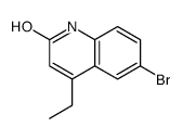 6-bromo-4-ethyl-1H-quinolin-2-one结构式