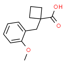 1-(2-Methoxybenzyl)cyclobutanecarboxylicacid结构式