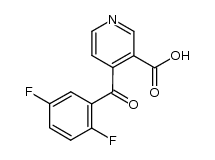 4-(2',5'-Difluorobenzoyl)nicotinic acid Structure