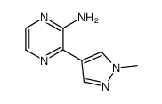 3-(1-methyl-1H-pyrazol-4-yl)-pyrazin-2-ylamine结构式