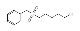 Benzene,[[(5-chloropentyl)sulfonyl]methyl]- Structure