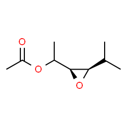 Oxiranemethanol,alpha-methyl-3-(1-methylethyl)-,acetate,[2S-[2alpha(R*),3bta]]-(9CI) Structure