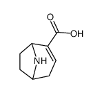 8-Azabicyclo[3.2.1]oct-2-ene-2-carboxylicacid,(1R)-(9CI) structure