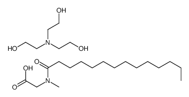 2-[bis(2-hydroxyethyl)amino]ethanol,2-[methyl(tetradecanoyl)amino]acetic acid结构式