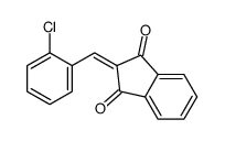 2-[(2-chlorophenyl)methylidene]indene-1,3-dione结构式