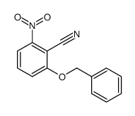 2-nitro-6-phenylmethoxybenzonitrile结构式