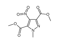 dimethyl 1-methyl-4-nitropyrazole-3,5-dicarboxylate结构式