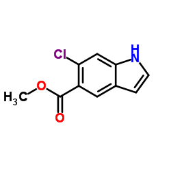 6-氯吲哚-5-羧酸甲酯结构式