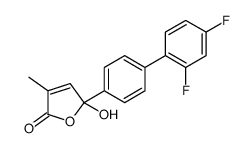 5-(2',4'-Difluoro(1,1'-biphenyl)-4-yl)-5-hydroxy-3-methyl-2(5H)-furanone结构式