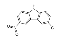 3-chloro-6-nitro-9H-carbazole结构式