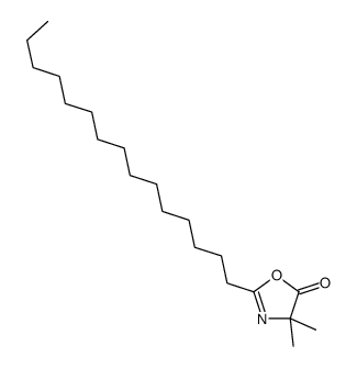 2-PENTADECYL-4,4-DIMETHYL-2-OXAZOLIN-5-ONE structure