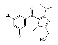 [5-(3,5-dichlorophenyl)sulfinyl-1-methyl-4-propan-2-ylimidazol-2-yl]methanol Structure