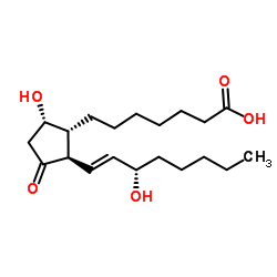 9α,15S-二羟基-11-氧代-前列腺-13E-烯-1-酸结构式