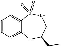 (R)-4-Ethyl-3,4-dihydro-2H-pyrido[2,3-b][1,4,5]oxathiazepine 1,1-dioxide Structure