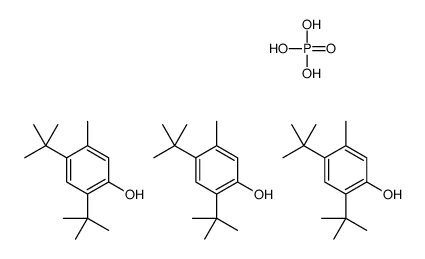 2,4-ditert-butyl-5-methylphenol,phosphoric acid Structure