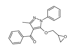 (3-methyl-5-oxiranylmethoxy-1-phenyl-1H-pyrazol-4-yl)phenylmethanone Structure