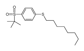 1-tert-butylsulfonyl-4-octylsulfanylbenzene Structure