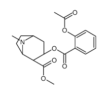 methyl (3S,4R)-3-(2-acetyloxybenzoyl)oxy-8-methyl-8-azabicyclo[3.2.1]octane-4-carboxylate structure