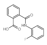 2-[(2-fluorophenyl)carbamoyl]benzoic acid结构式