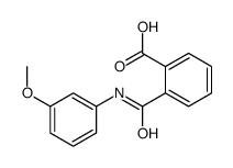 2-[(3-methoxyphenyl)carbamoyl]benzoic acid结构式