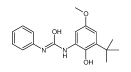 1-(3-tert-butyl-2-hydroxy-5-methoxyphenyl)-3-phenylurea Structure