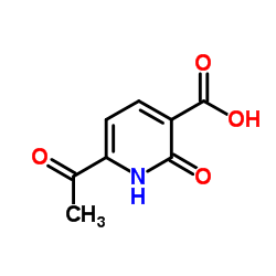 6-Acetyl-2-oxo-1,2-dihydro-3-pyridinecarboxylic acid结构式
