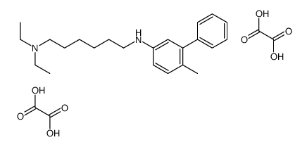 diethyl-[6-[(4-methyl-3-phenylphenyl)azaniumyl]hexyl]azanium,2-hydroxy-2-oxoacetate结构式