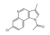 1-(7-chloro-3-methyl-pyrrolo[3,2-c] quinolin-1-yl)-ethanone结构式