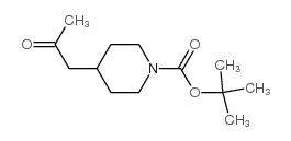 1-Boc-4-(2-氧代丙基)哌啶结构式