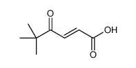 5,5-dimethyl-4-oxohex-2-enoic acid结构式