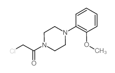 2-chloro-1-[4-(2-methoxyphenyl)piperazin-1-yl]ethanone,hydrochloride结构式