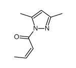 1-(3,5-dimethylpyrazol-1-yl)but-2-en-1-one结构式