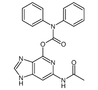 6-acetamido-1H-imidazo[4,5-c]pyridin-4-yl diphenylcarbamate结构式