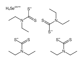 bis(diethylthiocarbamato-S)bis(diethylthiocarbamato-S,S')selenium Structure