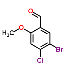 5-Bromo-4-chloro-2-methoxy-benzaldehyde structure