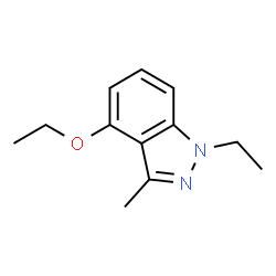 1H-Indazole,4-ethoxy-1-ethyl-3-methyl-(9CI) structure