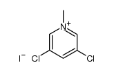 N-methyl-3,5-dichloropyridinium iodide结构式