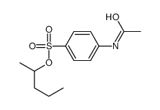 4-(Acetylamino)benzenesulfonic acid 1-methylbutyl ester Structure