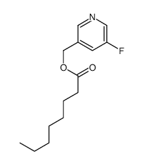 (5-fluoropyridin-3-yl)methyl octanoate结构式