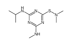 S-(4-isopropylamino-6-methylamino-[1,3,5]triazin-2-yl)-N,N-dimethyl-thiohydroxylamine Structure