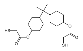 [4-[2-[4-(2-sulfanylacetyl)oxycyclohexyl]propan-2-yl]cyclohexyl] 2-sulfanylacetate Structure