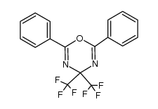 2,6-diphenyl-4,4-bis-trifluoromethyl-4H-[1,3,5]oxadiazine结构式